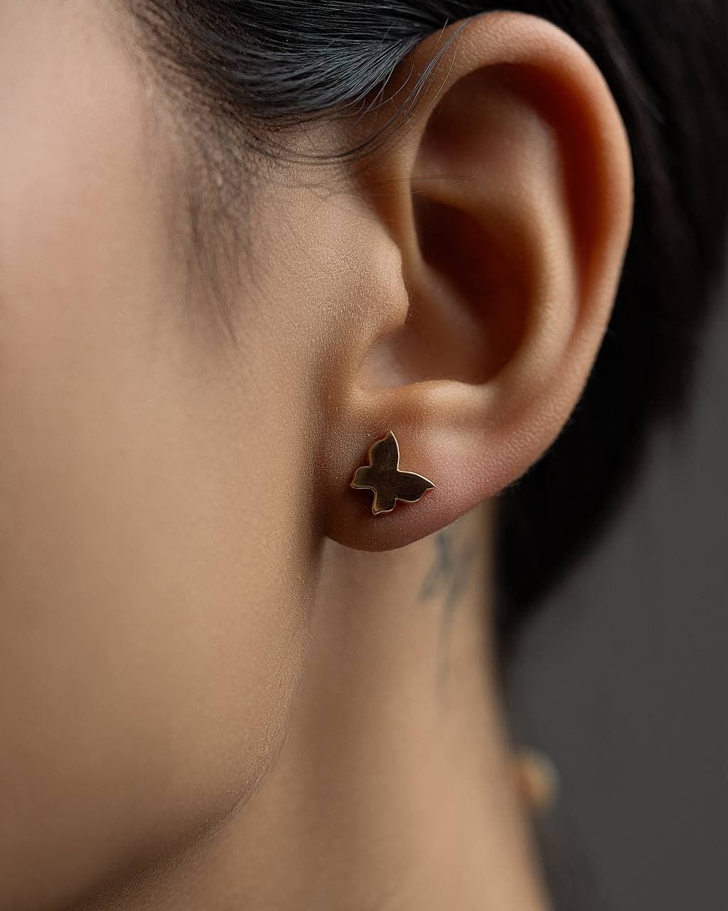 تصویر گوشواره پروانه1 - طلا و جواهر مارول لایف