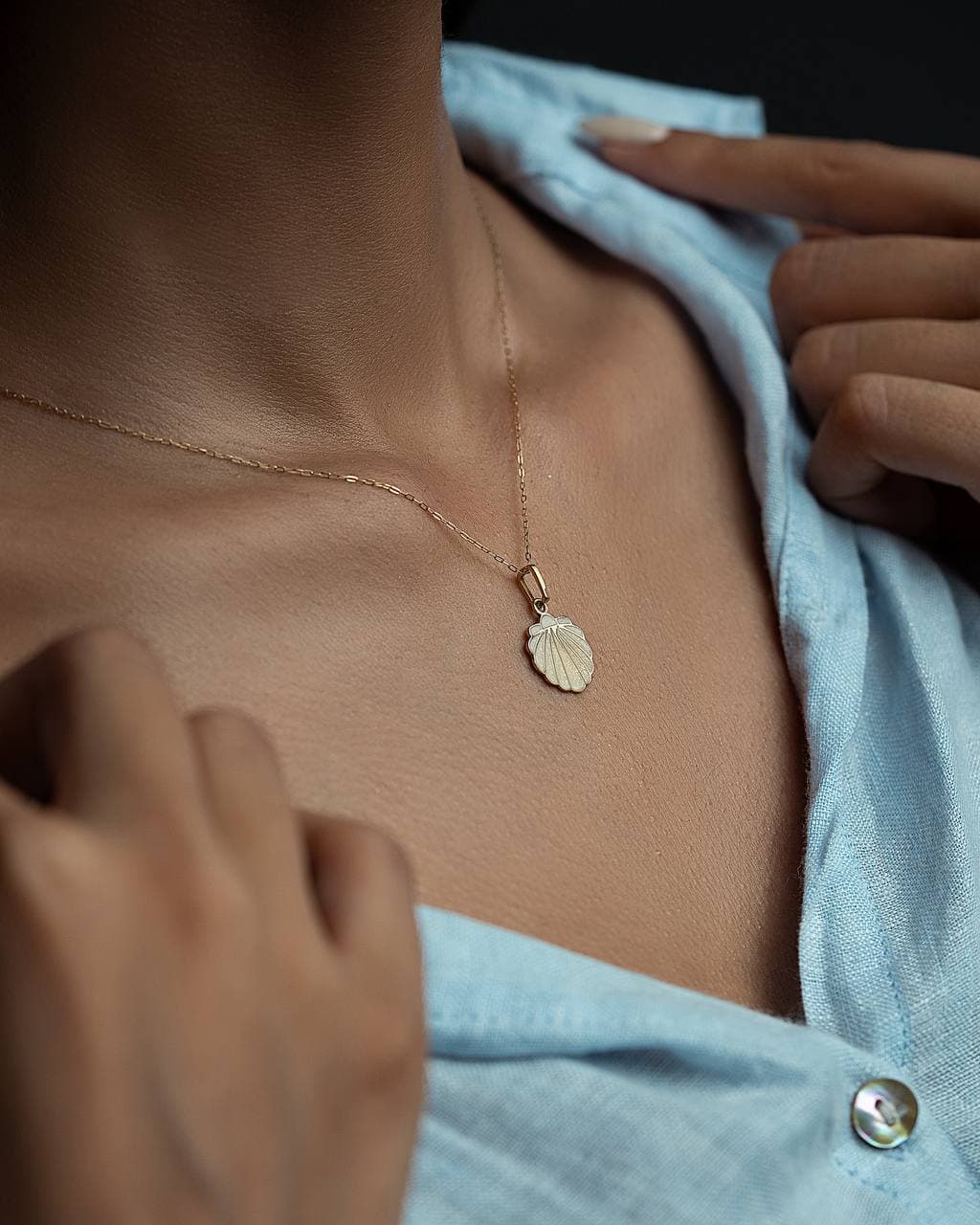 تصویر پلاک صدف1 - طلا و جواهر مارول لایف